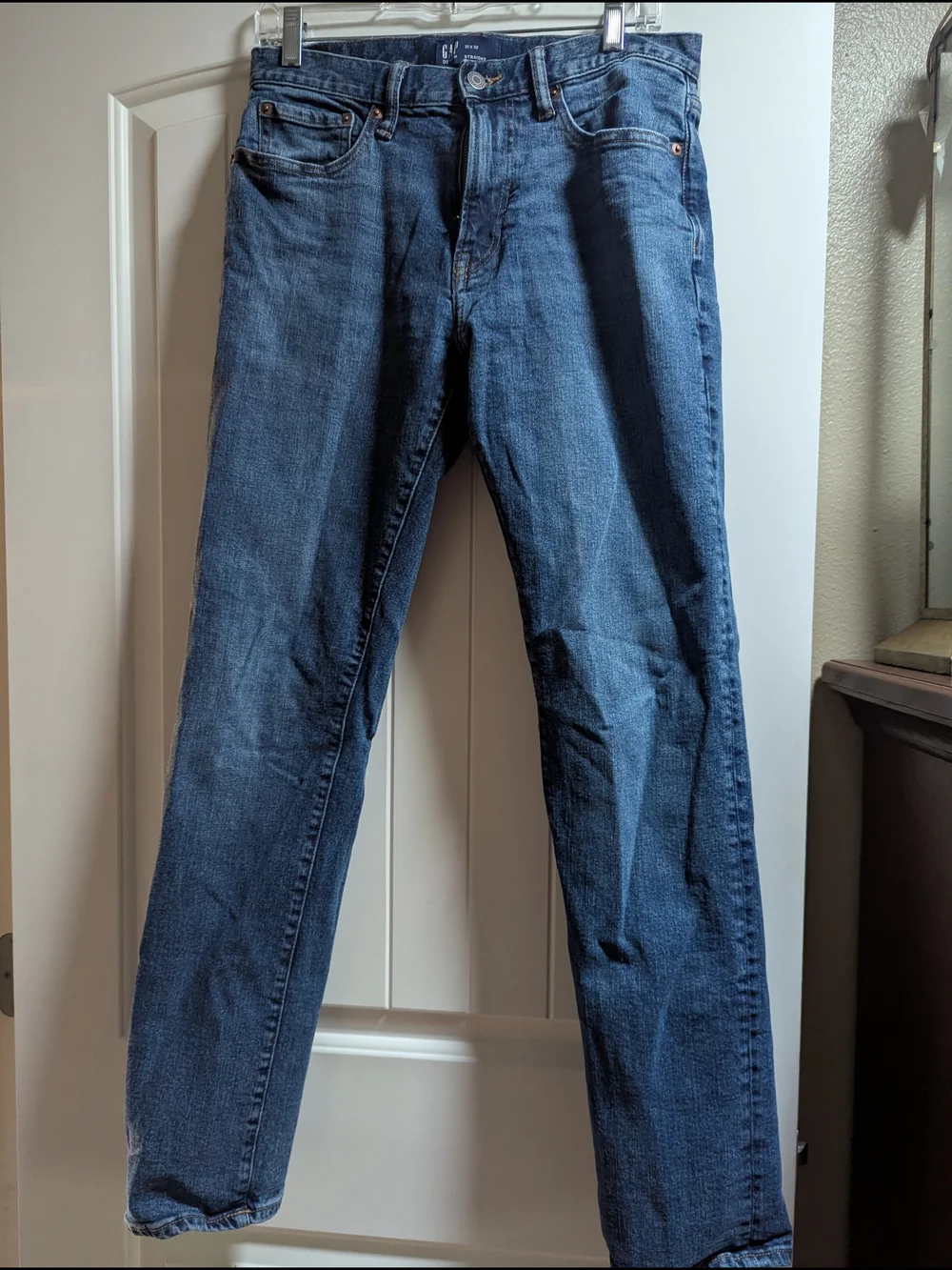 GAP Men's Dark Blue Slim Straight Jeans